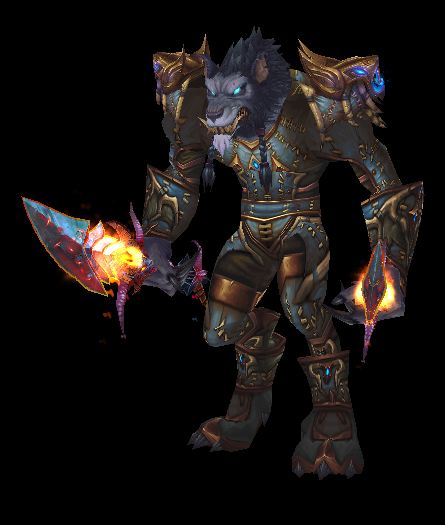 Worgen Rogue in Tier 13 with Legendary Daggers