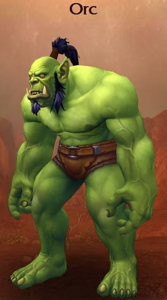 The new Orc model, better textures, face, hands, etc. 